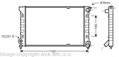 AVA QUALITY COOLING VW2041 Радіатор, охолодження двигуна