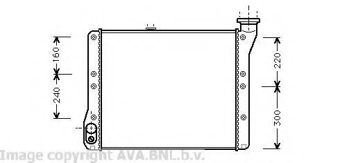 AVA QUALITY COOLING VW2054 Радіатор, охолодження двигуна