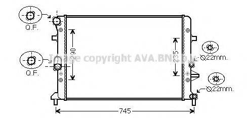 AVA QUALITY COOLING VW2289 Радіатор, охолодження двигуна