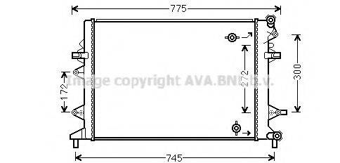 AVA QUALITY COOLING VW2370 Радіатор, охолодження двигуна