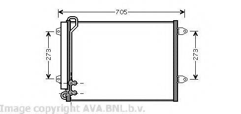 AVA QUALITY COOLING VW5225 Конденсатор, кондиціонер