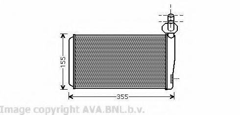 AVA QUALITY COOLING VW6259 Теплообмінник, опалення салону