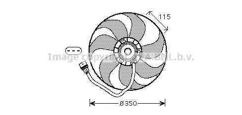 AVA QUALITY COOLING VW7521 Вентилятор, охолодження двигуна