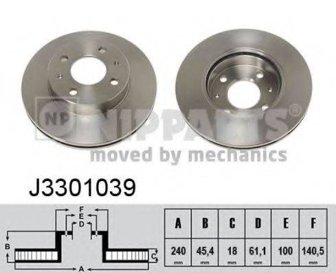 NIPPARTS J3301039 гальмівний диск