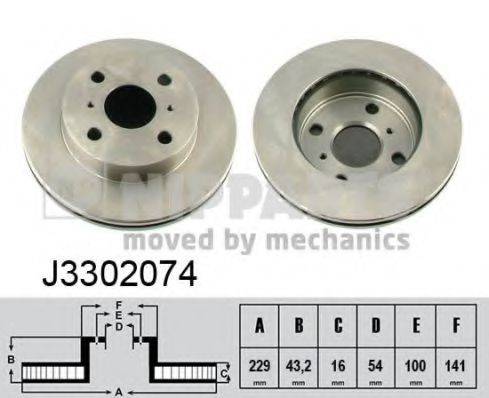 NIPPARTS J3302074 гальмівний диск