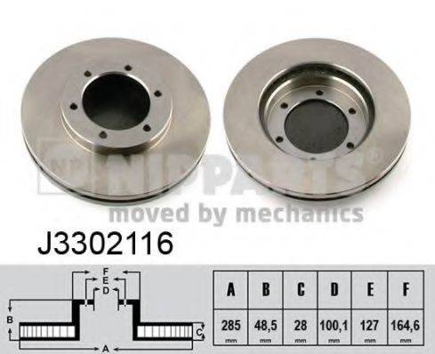 NIPPARTS J3302116 гальмівний диск