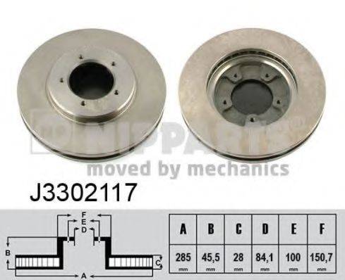 NIPPARTS J3302117 гальмівний диск