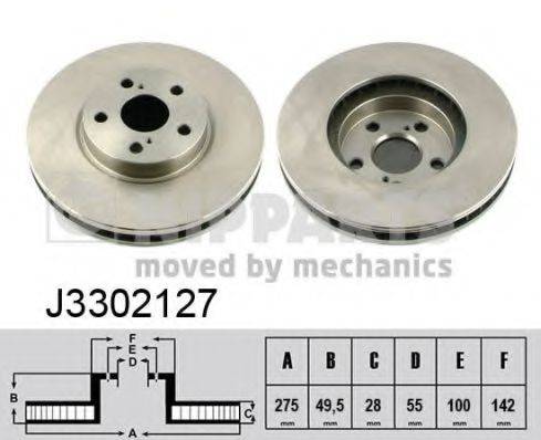 NIPPARTS J3302127 гальмівний диск