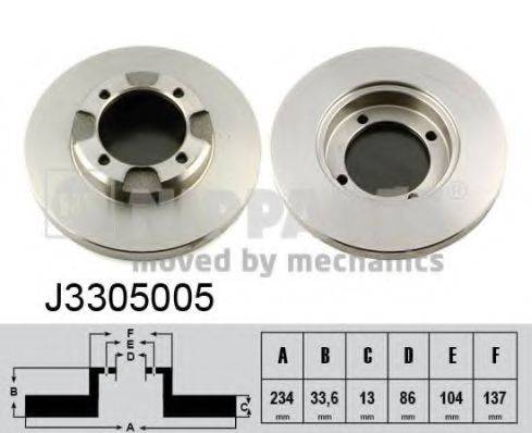 NIPPARTS J3305005 гальмівний диск