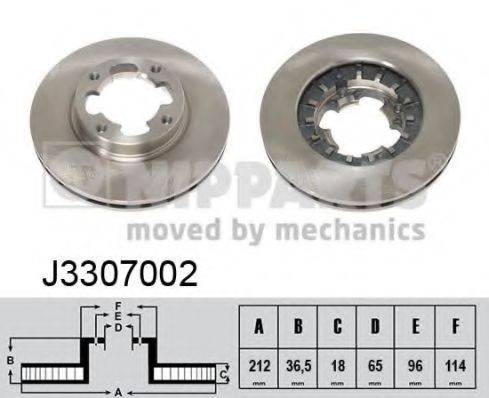 NIPPARTS J3307002 гальмівний диск