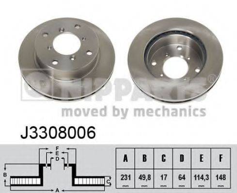 NIPPARTS J3308006 гальмівний диск