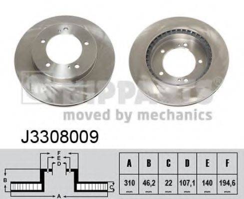 NIPPARTS J3308009 гальмівний диск