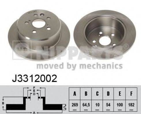 NIPPARTS J3312002 гальмівний диск