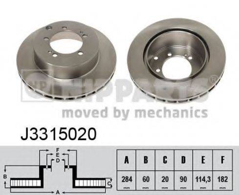 NIPPARTS J3315020 гальмівний диск