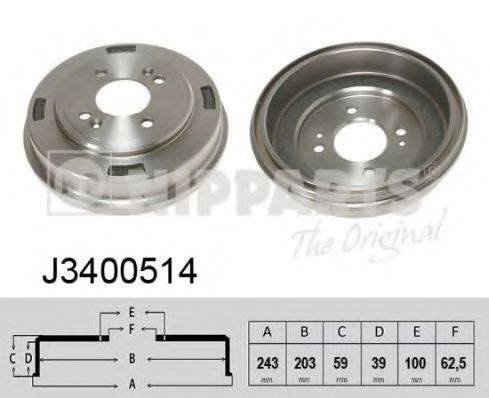 NIPPARTS J3400514 Гальмівний барабан