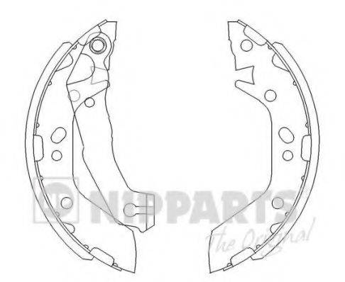 NIPPARTS J3500516 Комплект гальмівних колодок