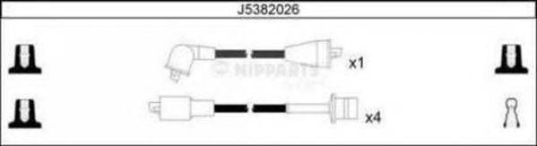 NIPPARTS J5382026 Комплект дротів запалювання