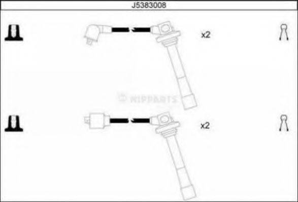 NIPPARTS J5383008 Комплект дротів запалювання