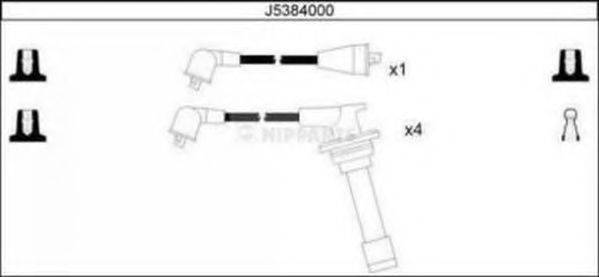 NIPPARTS J5384000 Комплект дротів запалювання