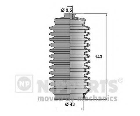 NIPPARTS N2842031 Комплект пильника, рульове керування