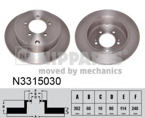 NIPPARTS N3315030 гальмівний диск