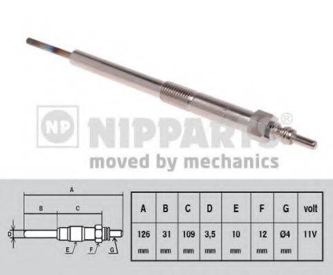 NIPPARTS N5714003 Свічка розжарювання