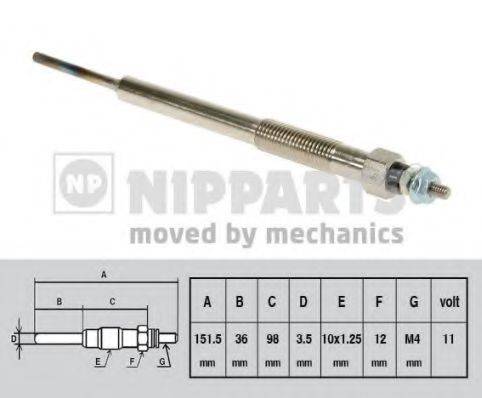 NIPPARTS N5719013 Свічка розжарювання