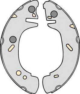 MGA PM724471 Комплект гальм, барабанний гальмівний механізм
