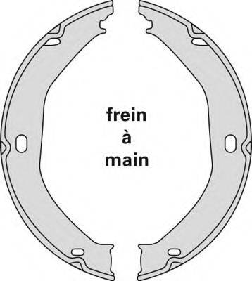 MGA M893 Комплект гальмівних колодок, стоянкова гальмівна система