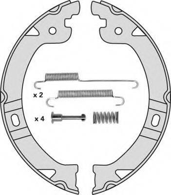 MGA M850R Комплект гальмівних колодок, стоянкова гальмівна система