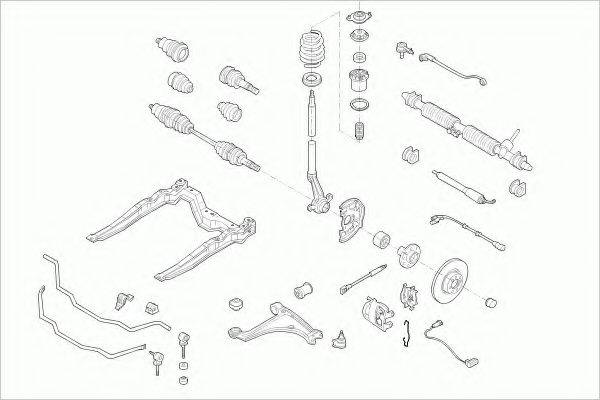 ZF PARTS OPELASTRAFZ006 Рульове управління; Підвіска колеса