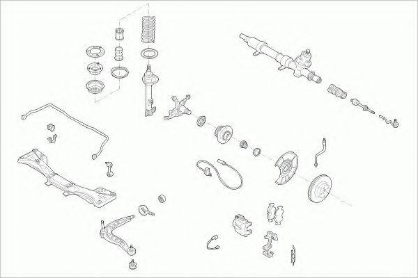 ZF PARTS BMW3FZ001 Рульове управління; Підвіска колеса