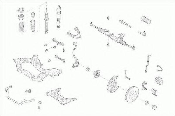 ZF PARTS MERCEEKLAFZ016 Рульове управління; Підвіска колеса