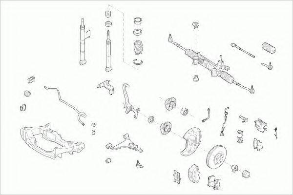 ZF PARTS MERCEEKLAFZ010 Рульове управління; Підвіска колеса