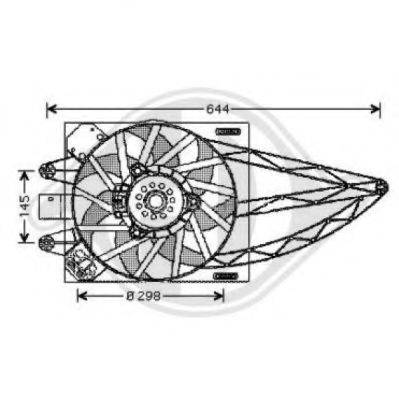DIEDERICHS 3434301 Вентилятор, охолодження двигуна