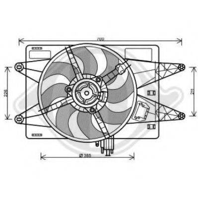 DIEDERICHS 3485112 Вентилятор, охолодження двигуна