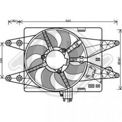 DIEDERICHS 3485113 Вентилятор, охолодження двигуна