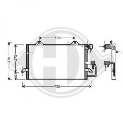 DIEDERICHS 8101500 Конденсатор, кондиціонер