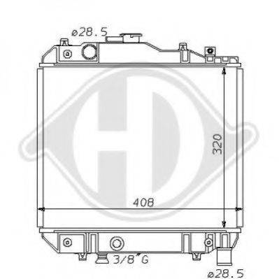 DIEDERICHS 8120131 Радіатор, охолодження двигуна