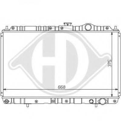 DIEDERICHS 8122124 Радіатор, охолодження двигуна