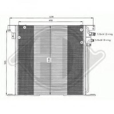 DIEDERICHS 8166500 Конденсатор, кондиціонер