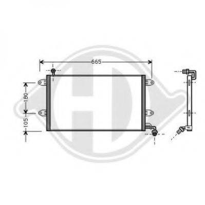 DIEDERICHS 8221200 Конденсатор, кондиціонер