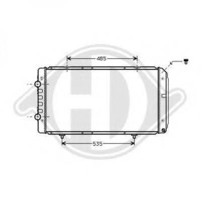 DIEDERICHS 8348305 Радіатор, охолодження двигуна