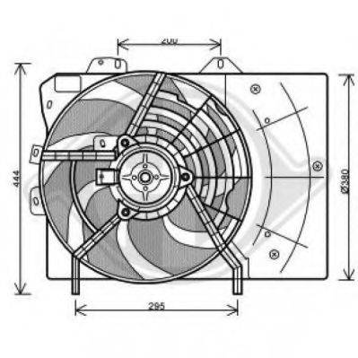 DIEDERICHS 8422606 Вентилятор, охолодження двигуна