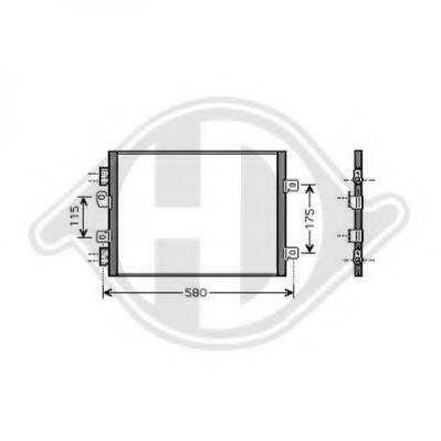 DIEDERICHS 8441361 Конденсатор, кондиціонер