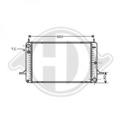 DIEDERICHS 8502091 Радіатор, охолодження двигуна