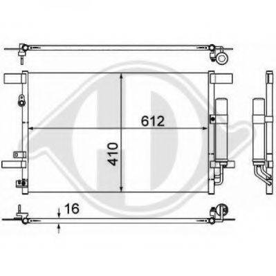 DIEDERICHS 8580800 Конденсатор, кондиціонер