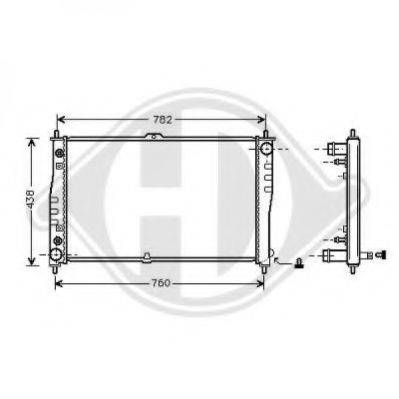 DIEDERICHS 8658006 Радіатор, охолодження двигуна