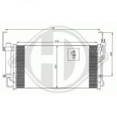 DIEDERICHS 8687005 Конденсатор, кондиціонер