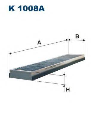 FILTRON K1008A Фільтр, повітря у внутрішньому просторі
